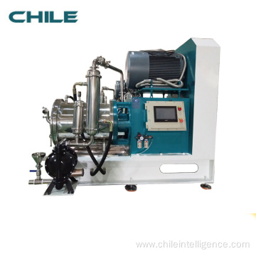 Horizontal disc type bead mill for paints